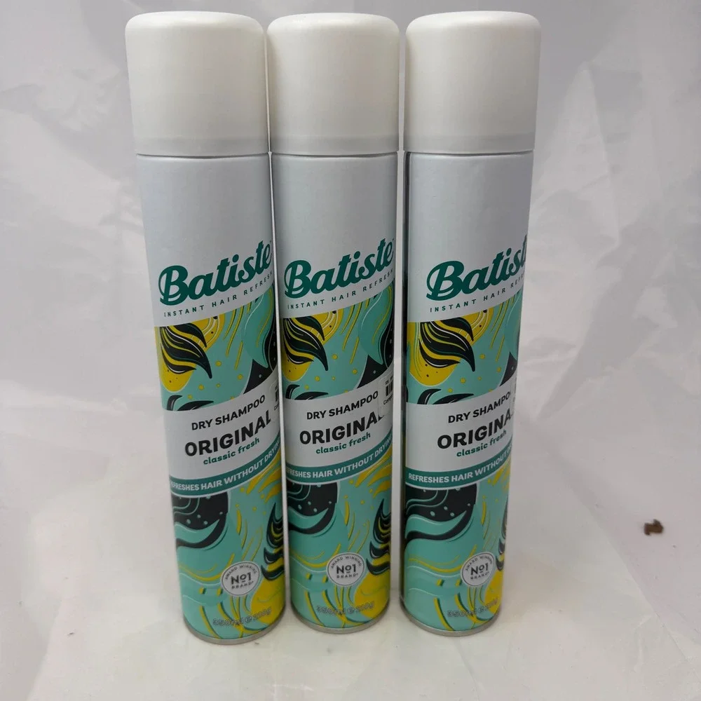3 Pack Batiste Original Dry Shampoo Classic Fresh 350ml 210g Instant Refresh